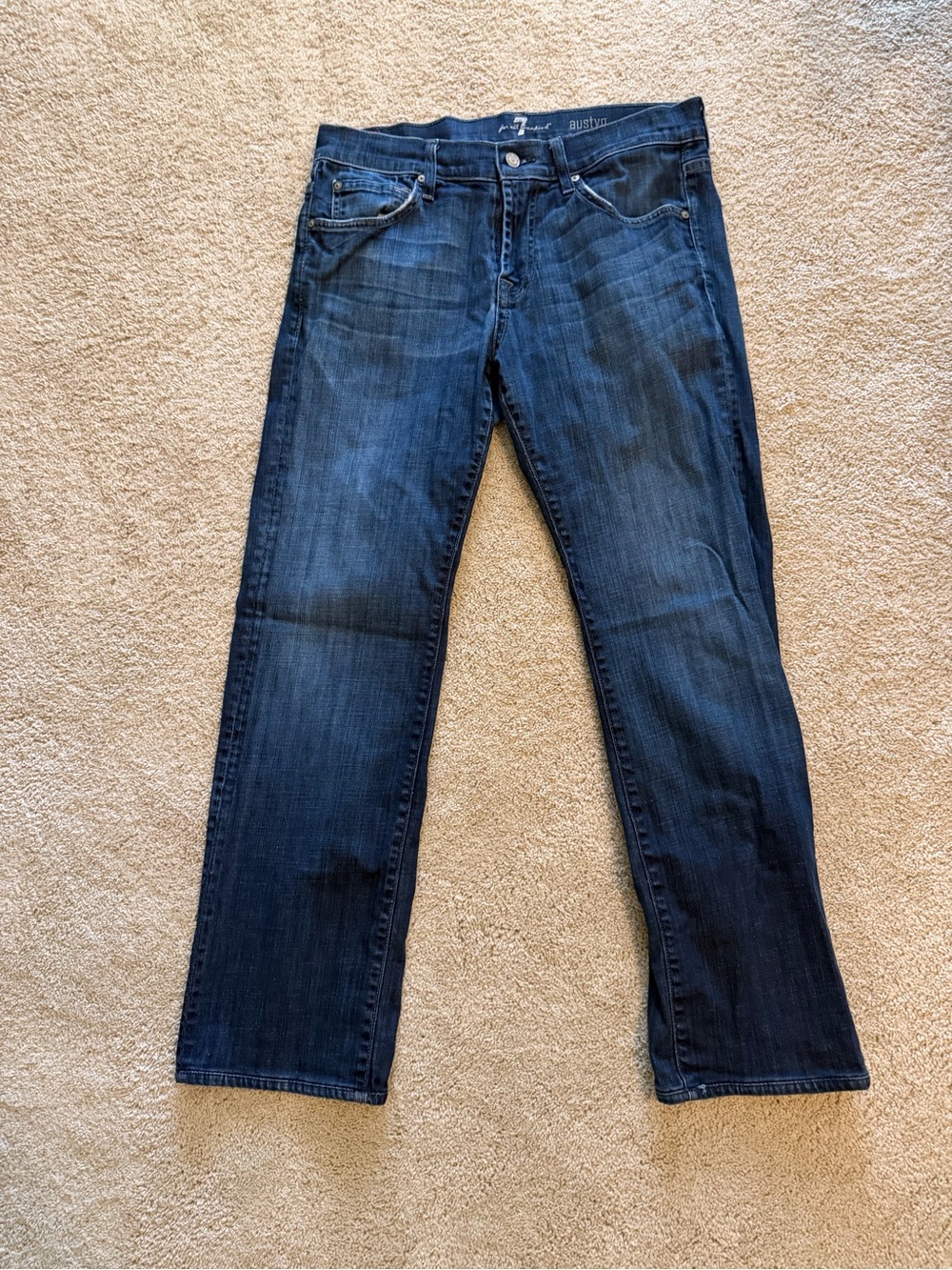 Dark Blue Men’s Jeans - 7 for All Mankind Styled